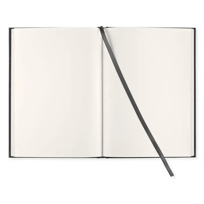 Olinjerad Blank Book A5 - 128 sidor Svart