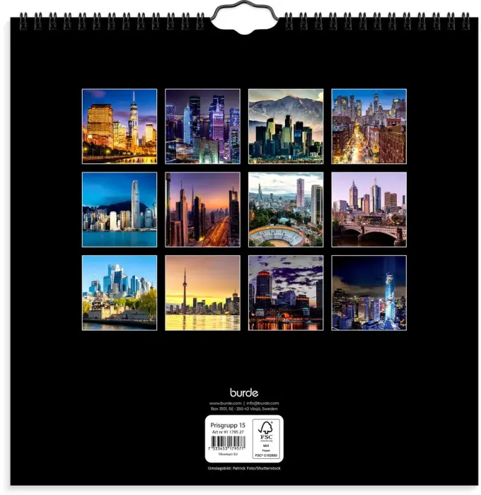 Väggkalender skylines 2027