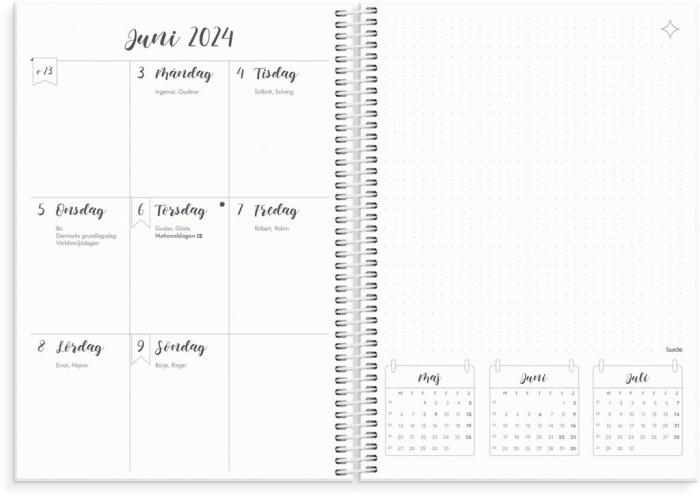 Kalender Doodle B5 2024-2025