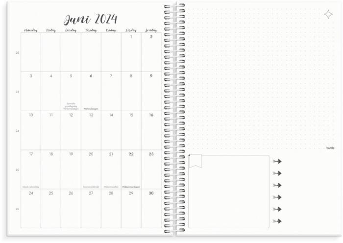 Kalender Doodle B5 2024-2025