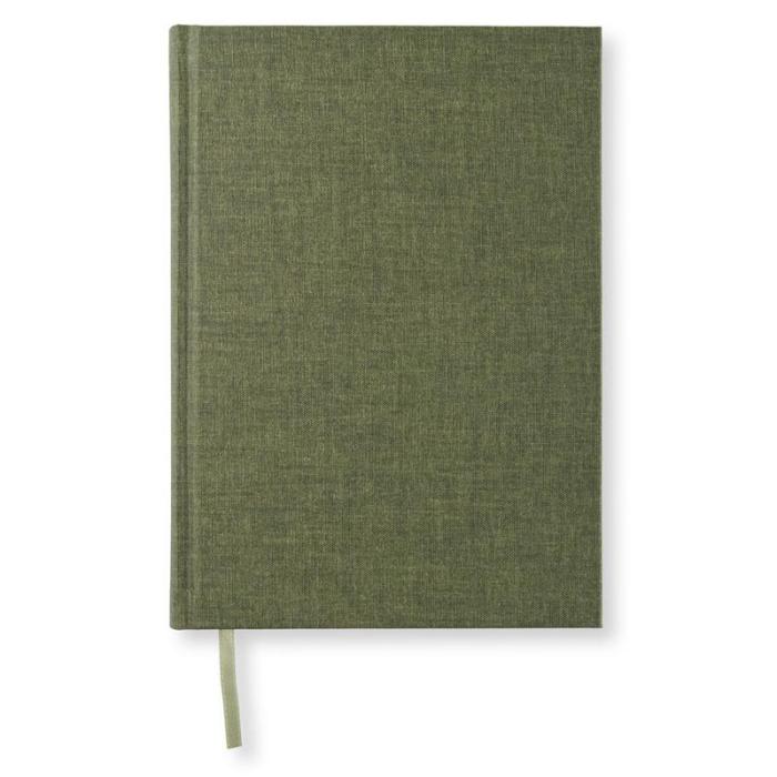 Linjerad Notebook A5 256 sidor Khaki Green