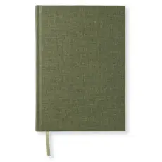 Linjerad Notebook A5 256 sidor Khaki Green