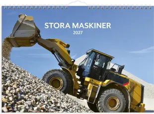 Burde Publishing AB V&auml;ggkalender Stora Maskiner 2027 - Kalenderkungen.se