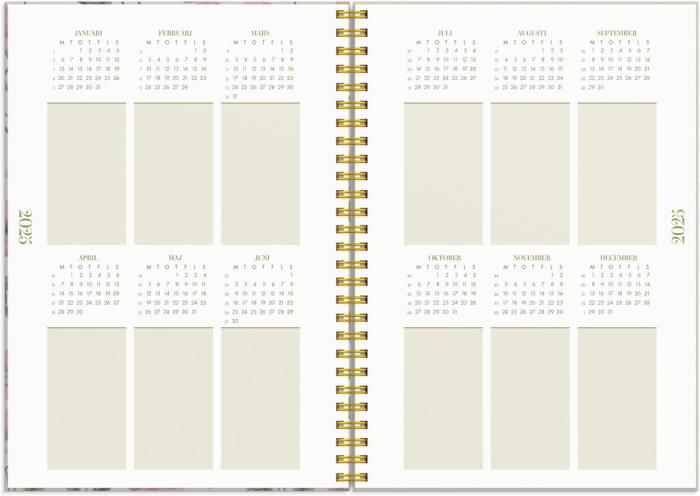 Burde Publishing AB Life Planner 2025 Essentials A5 - Kalenderkungen.se