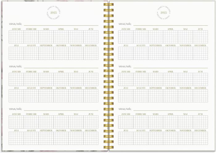 Burde Publishing AB Life Planner 2025 Essentials A5 - Kalenderkungen.se