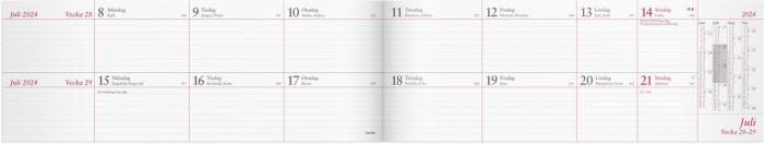 Tvåveckors plankalender 2024