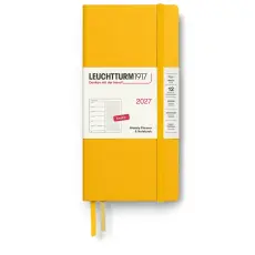 Kalender Leuchtturm1917 vecka/notes Dotted Wallet Hard Sunflower 2027