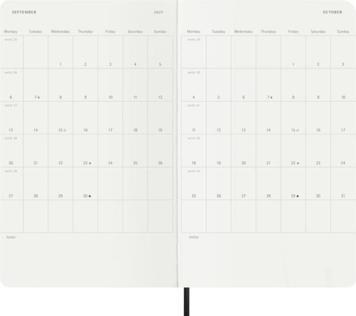 Kalender Moleskine Daily Soft Large 26/27