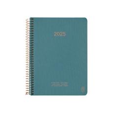 KOZO Kalender 2025 A5 Vecka Per Uppslag Steel Blue