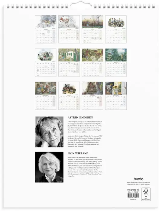Väggkalender Ilon Wikland 2027
