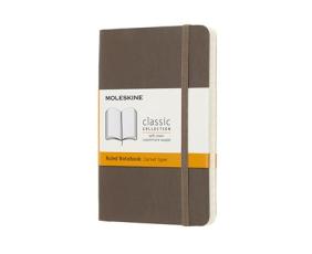 Moleskine Notebook Pocket Soft Cover - Brun - Linjerad