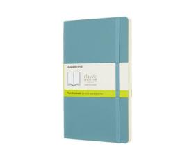 Moleskine Notebook Large Soft Cover - Reef Blue- Olinjerad