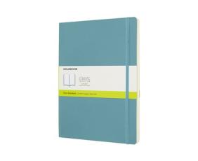 Moleskine Notebook X-large Soft Cover - Reef Blue - Olinjerad