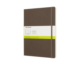 Moleskine Notebook X-large Soft Cover - Brun - Olinjerad