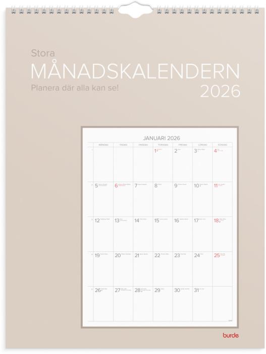 Stora Månadskalendern 2026