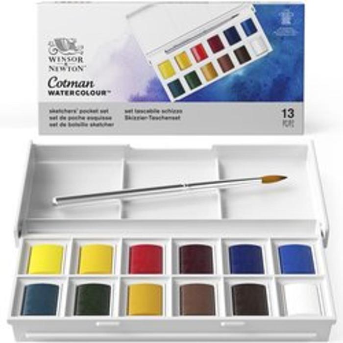 Akvarellfärg set Cotman 10x8ml 