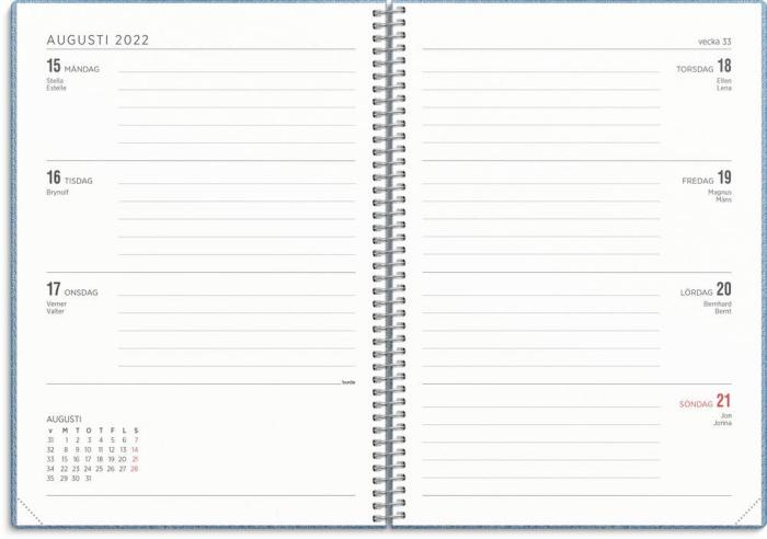 Kalender 22/23 Senator A5 Twist blå