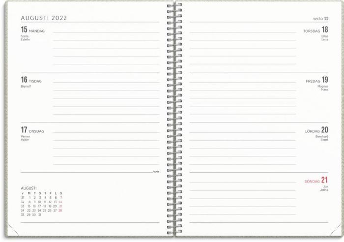 Kalender 22/23 Senator A5 Twist grön