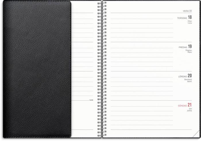 Kalender 22/23 Senator A5 Twist svart