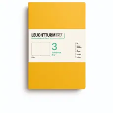 Leuchtturm Jottbook A5 3- pack Plain Sunflower