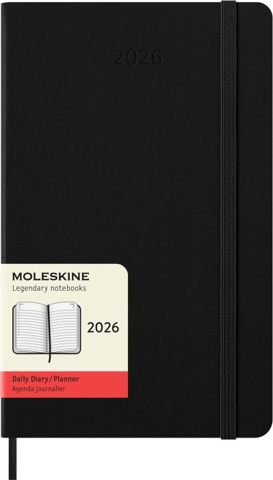 Kalender Moleskine Daily Black Hard Large 2026