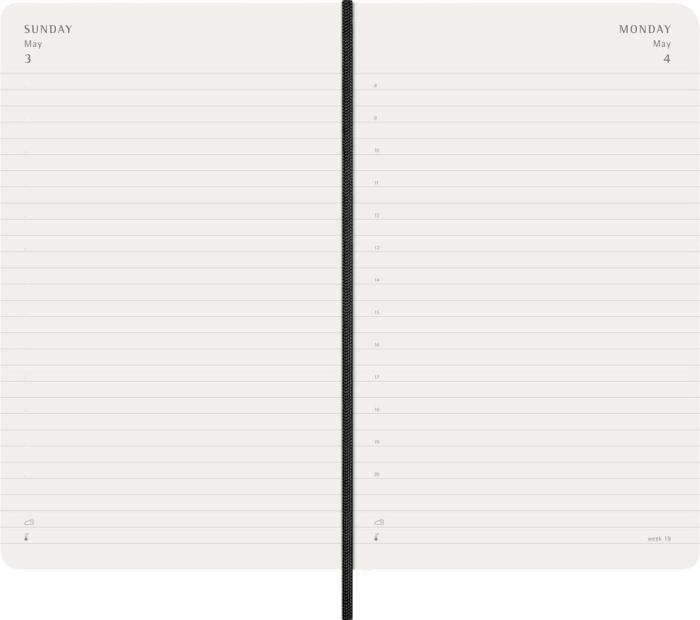 Kalender Moleskine Daily Black Soft Large 2026