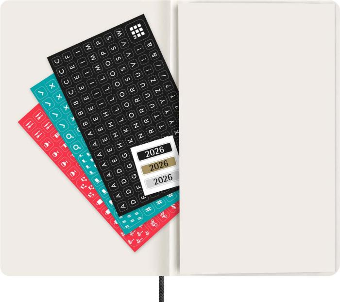 Kalender Moleskine Daily Black Soft Large 2026