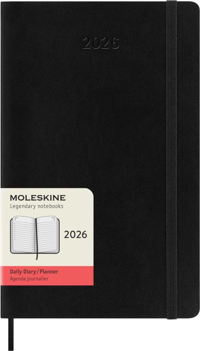Kalender Moleskine Daily Black Soft Large 2026