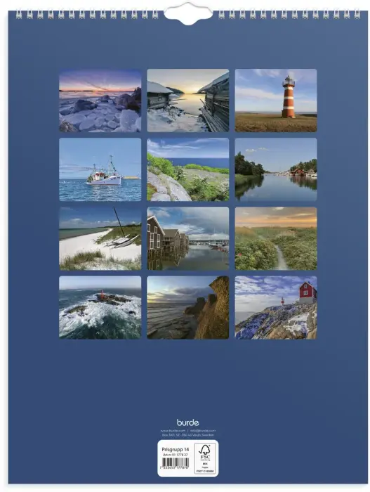Väggkalender Svenska kusten 2027