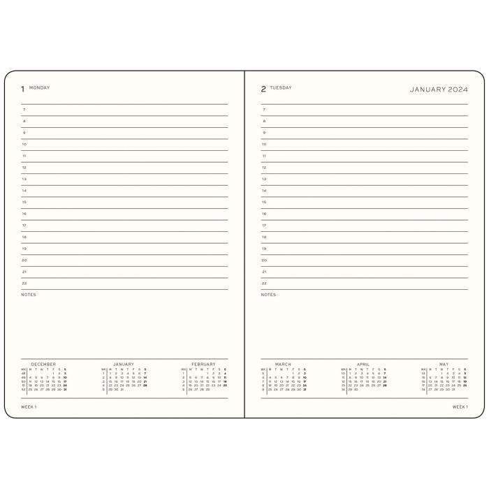 Leuchtturm1917 A4+ Dag/Sida Black 2024