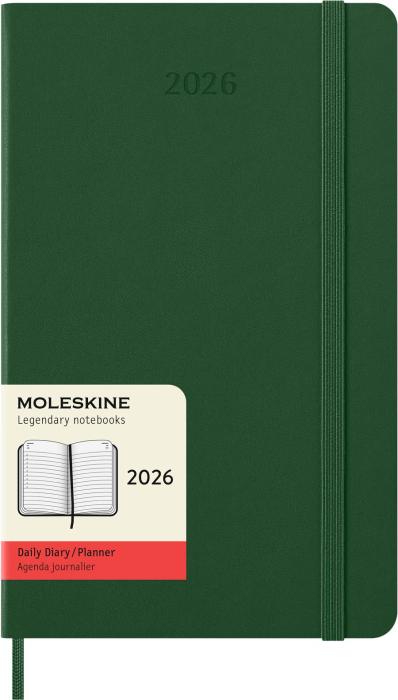 Kalender Moleskine Daily Myrtle Green Hard Large 2026