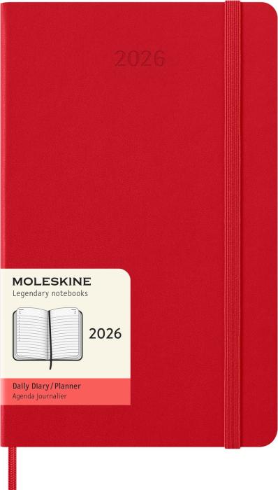 Kalender Moleskine Daily Red Hard Large 2026