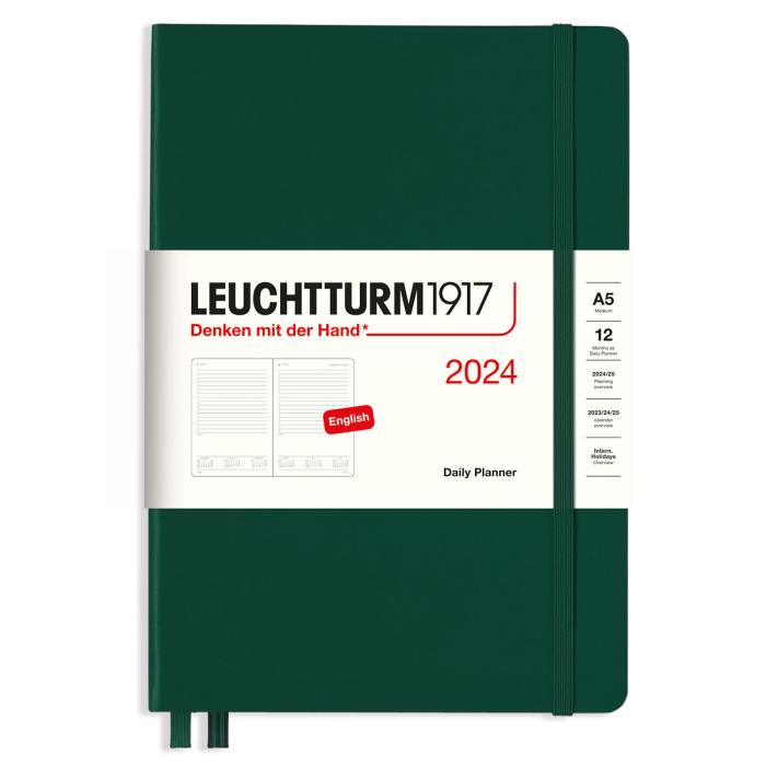 Leuchtturm1917 A5 Dag/Sida Forest Green 2024