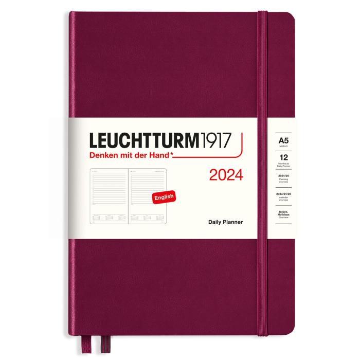 Leuchtturm1917 A5 Dag/Sida Port Red 2024