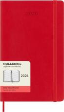 Kalender Moleskine Daily röd Soft Large 2026