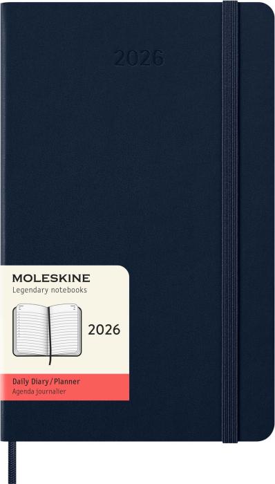 Kalender Moleskine Daily Sapphire Blue Hard Large 2026