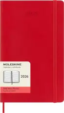 Kalender Moleskine Daily röd Soft Large 2026