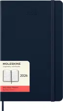 Kalender Moleskine Daily Sapphire Blue Hard Large 2026