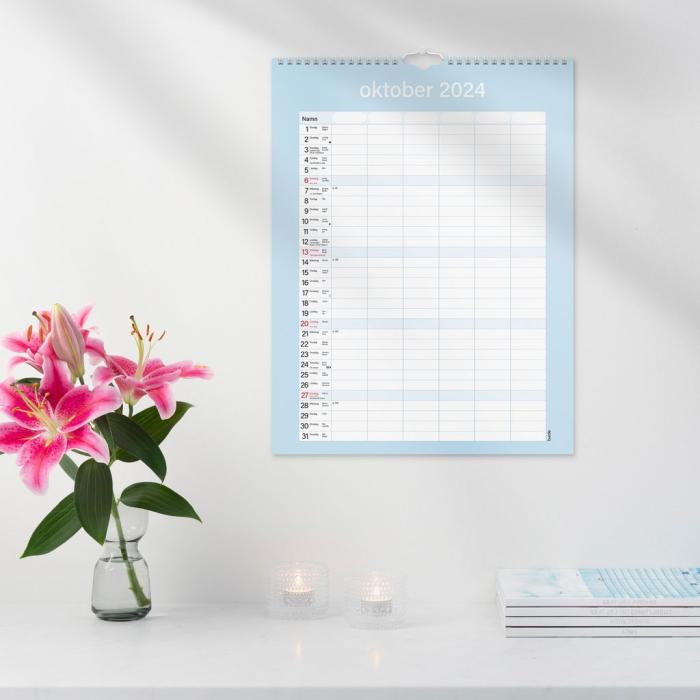 Väggkalender Familjens Praktiska 2024-2025