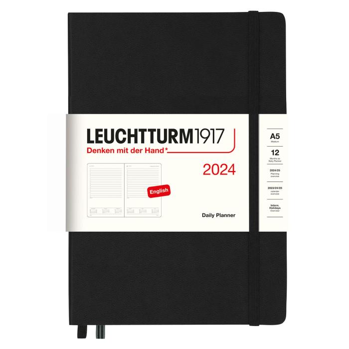 Leuchtturm1917 A5 Dag/Sida Black 2024