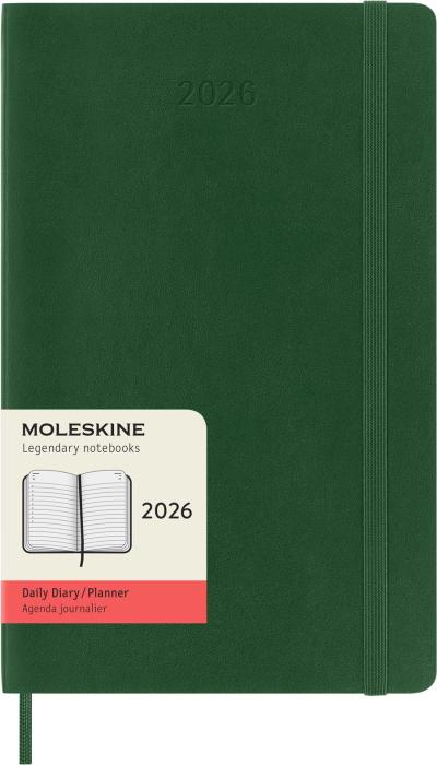 Kalender Moleskine Daily Myrtle Green Soft Large 2026
