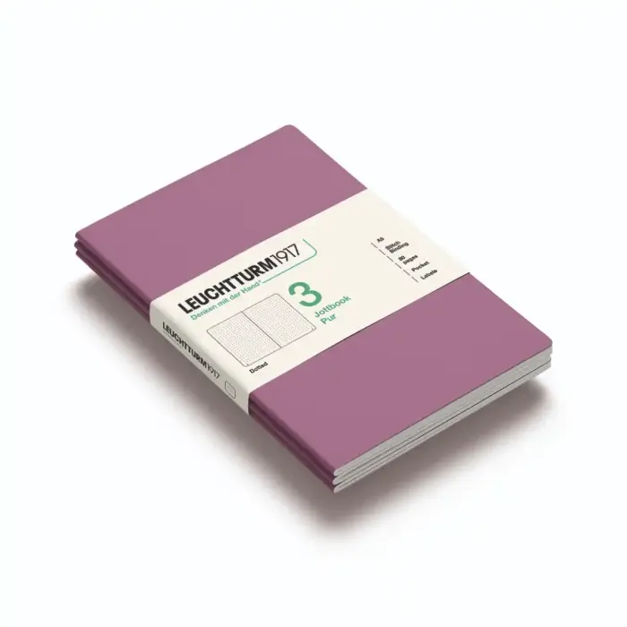 Leuchtturm Jottbook A5 3- pack Dotted Dusty Rose 