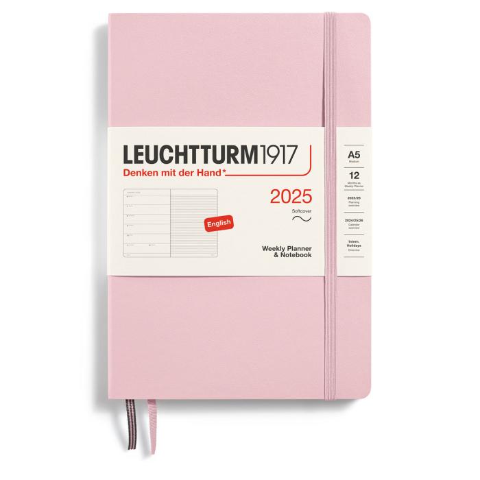 Leuchtturm1917 A5 vecka/notes Soft Powder 2025