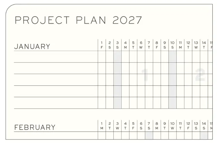 Kalender Leuchtturm1917 vecka/notes B6 Soft Cherry 2027