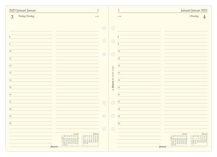 Filofax Dagbok A5 D/S 2023