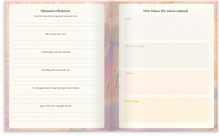 Planera ditt drömliv - odaterad kalender