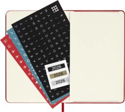 Kalender Moleskine Daily Hard Pocket Red 2027