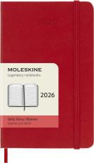 Kalender Moleskine Daily Hard Pocket Red 2026