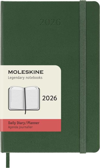 Kalender Moleskine Daily Hard Pocket Myrtle Green 2026