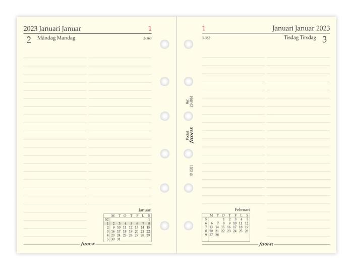 Filofax Dagbok Pocket D/S 2023